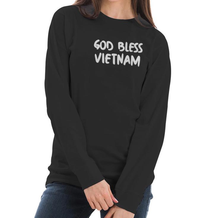 God Bless Vietnam Women Long Sleeve Tshirt