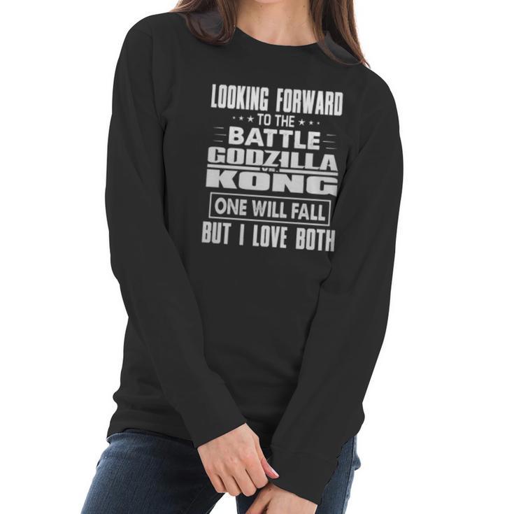 Godzilla Vs Kong One Will Fall Women Long Sleeve Tshirt