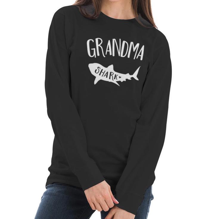 Grandma Shark Mothers Day Birthday Women Long Sleeve Tshirt