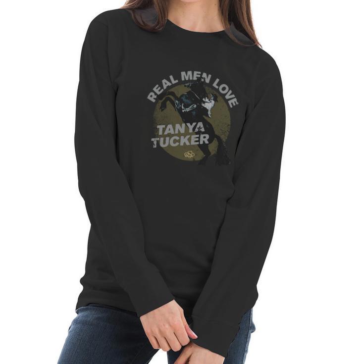 Horse Real Men Love Tanya Tucker Shirt Women Long Sleeve Tshirt