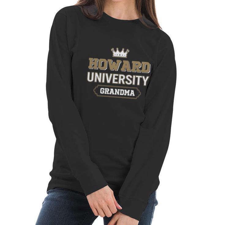 Howard University Grandma Great Gift For Grandparents Women Long Sleeve Tshirt