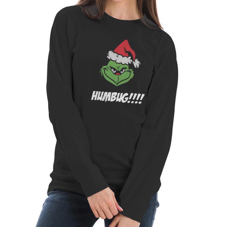 Humbug Grinch Christmas Women Long Sleeve Tshirt