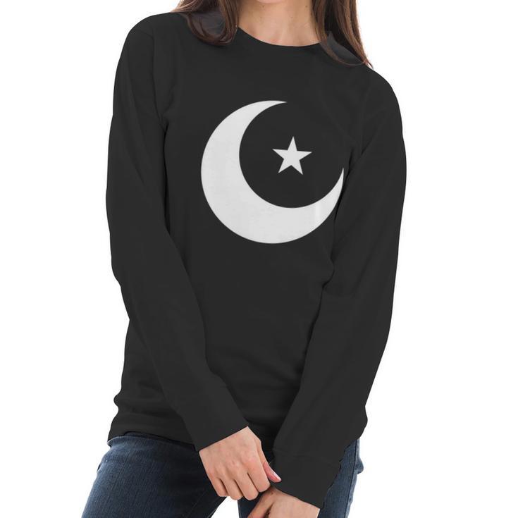 Islam Symbol Muslim Allah 5 Percent Star Nation Of Gods Gift Cool Gift Women Long Sleeve Tshirt