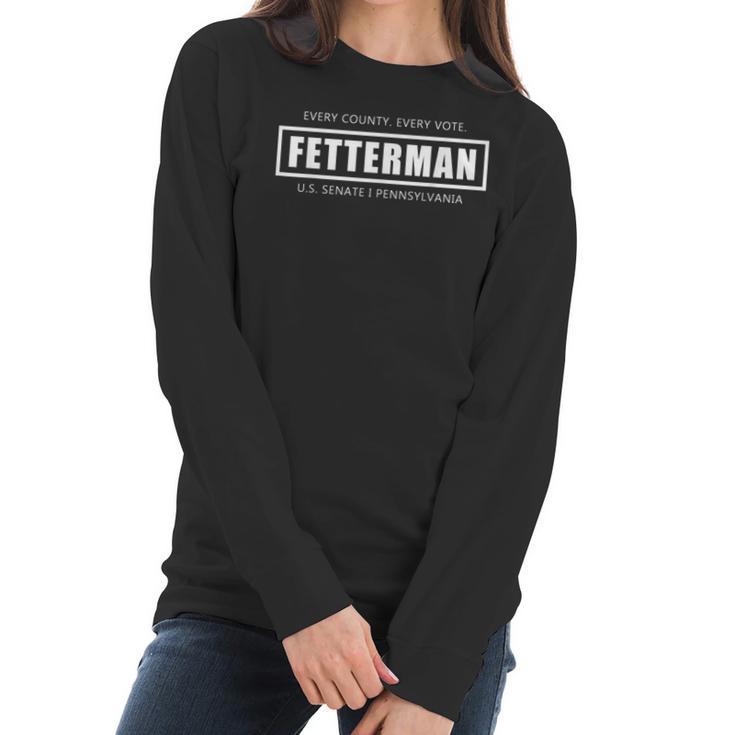 John Fetterman Vote Fetterman For Senate President  Men Women T-Shirt Graphic Print Casual Unisex Tee Women Long Sleeve Tshirt