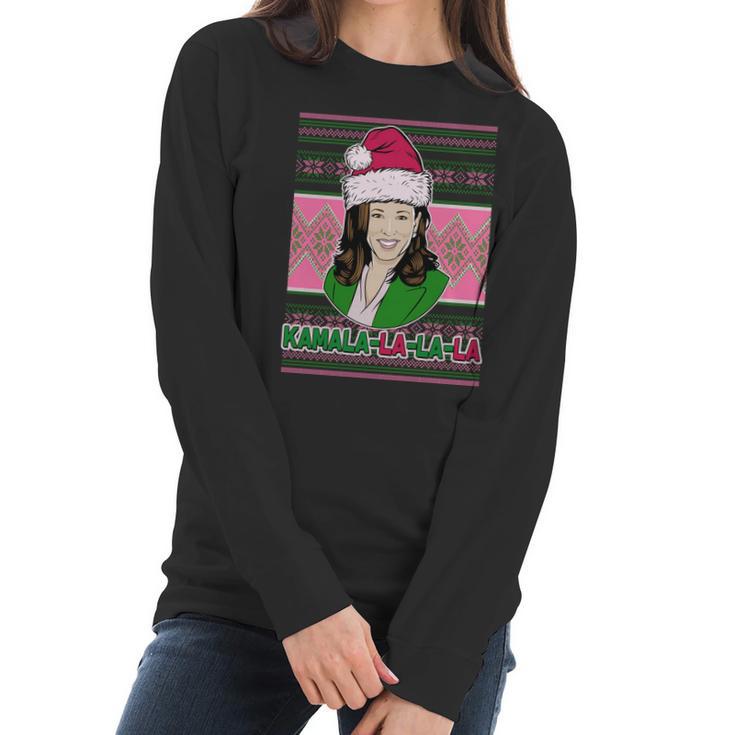 Kamala La La La Aka Ugly Christmas Sweater Women Long Sleeve Tshirt