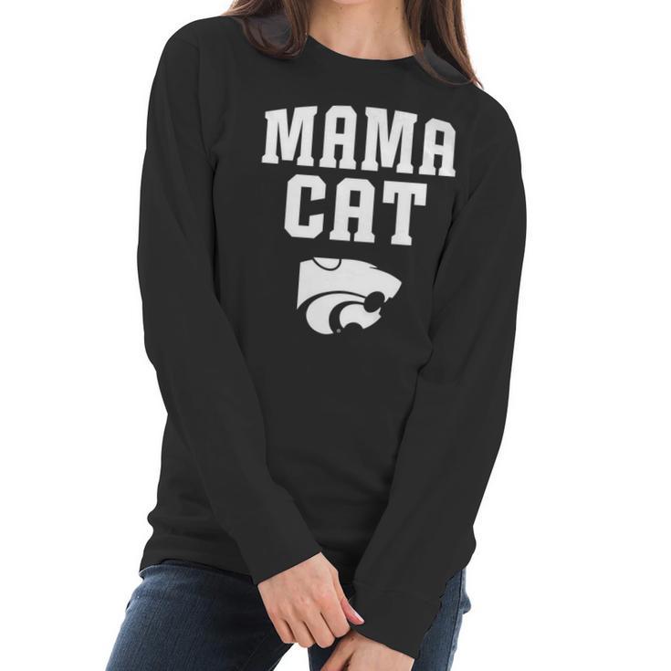 Kansas State Wildcats Mama Cat Apparel Women Long Sleeve Tshirt