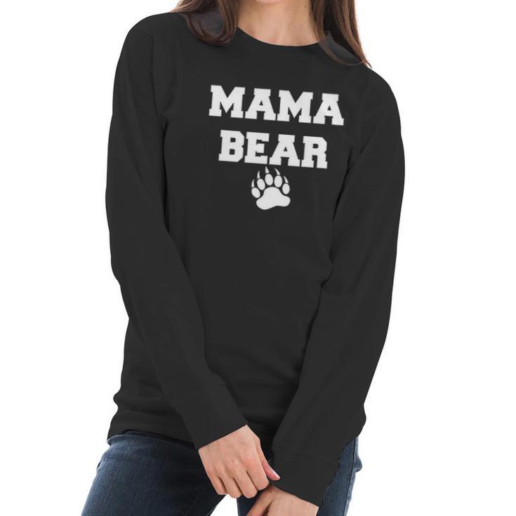 Ladies Mama Bear Cute Mom Mommy Women Long Sleeve Tshirt