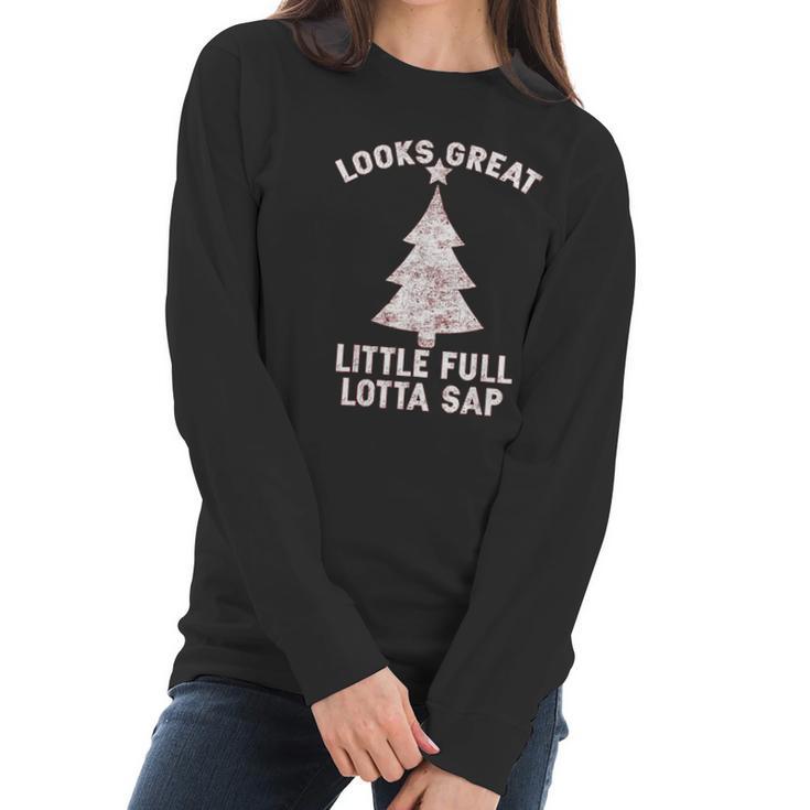 Little Full Lotta Sap Christmas Vacation Santa Women Long Sleeve Tshirt