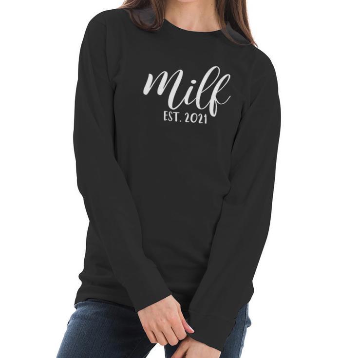 Womens Milf Est 2021 Women Long Sleeve Tshirt