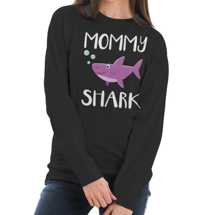 Mommy Gift   Mommy Shark V2 Women Long Sleeve Tshirt