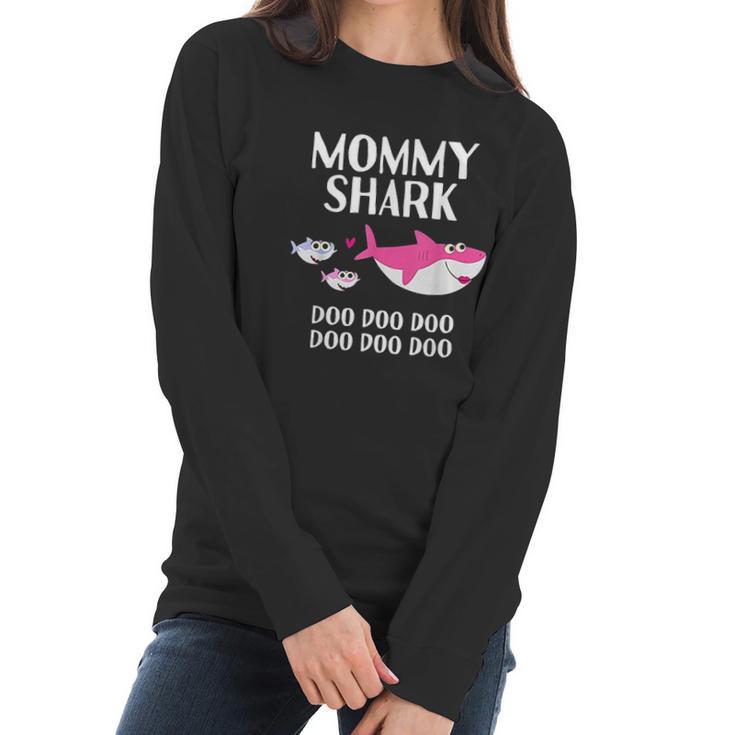 Mommy Shark Doo Doo Mothers Day Gift Women Long Sleeve Tshirt