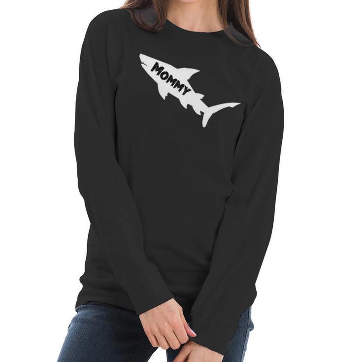 Mommy Shark Shark Family Costume Mothers Day Gifts Women Long Sleeve Tshirt