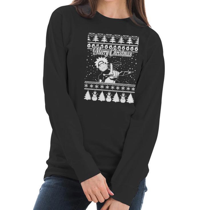 Naruto Ugly Christmas Sweater T-Shirt Women Long Sleeve Tshirt