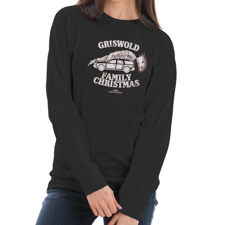 National Lampoons Christmas Vacation Griswold Family Women Long Sleeve Tshirt