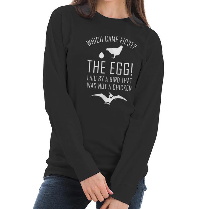 Neil Degrasse Tyson Chicken Or The Egg Women Long Sleeve Tshirt