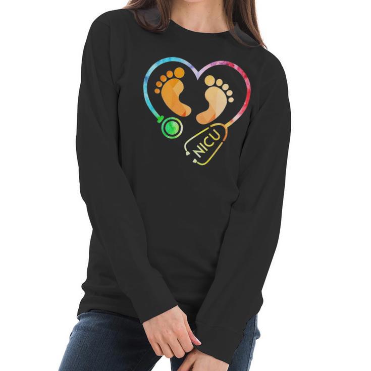 Nicu Nurse Logo Women Long Sleeve Tshirt