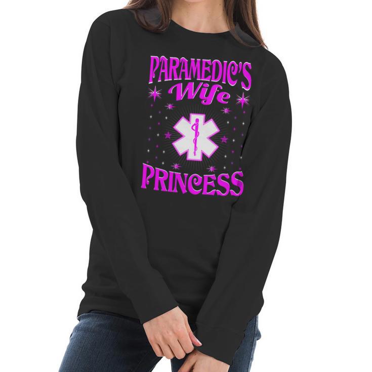 Paramedics Wife Princess Valentine Gift Women Long Sleeve Tshirt