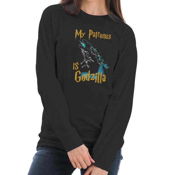 My Patronus Is Godzilla Women Long Sleeve Tshirt