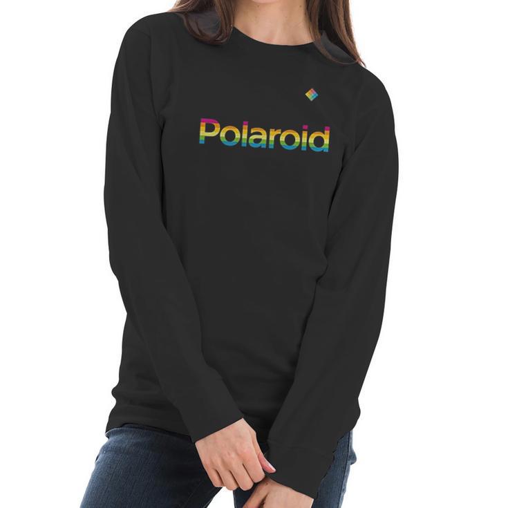 Polaroid Rainbow Logo Women Long Sleeve Tshirt