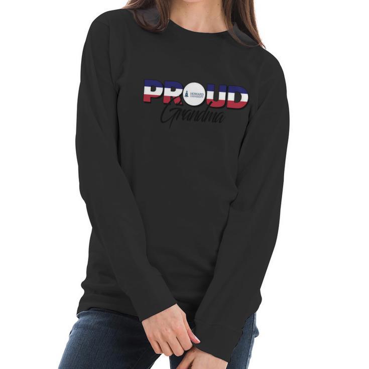 Proud Grandma Howard University Best Family Gifts Women Long Sleeve Tshirt