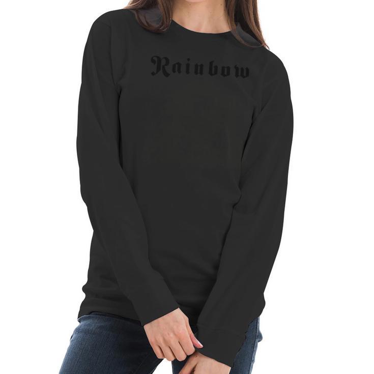 Ritchie Blackmore Rainbow Long Live Rock N Roll Women Long Sleeve Tshirt