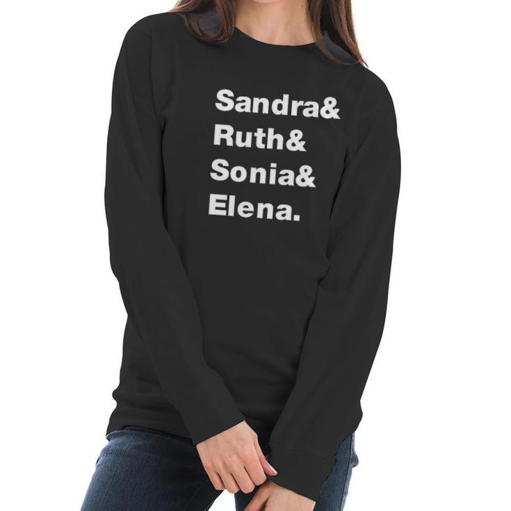 Sandra Ruth Sonia Elena Supreme Court Women Women Long Sleeve Tshirt