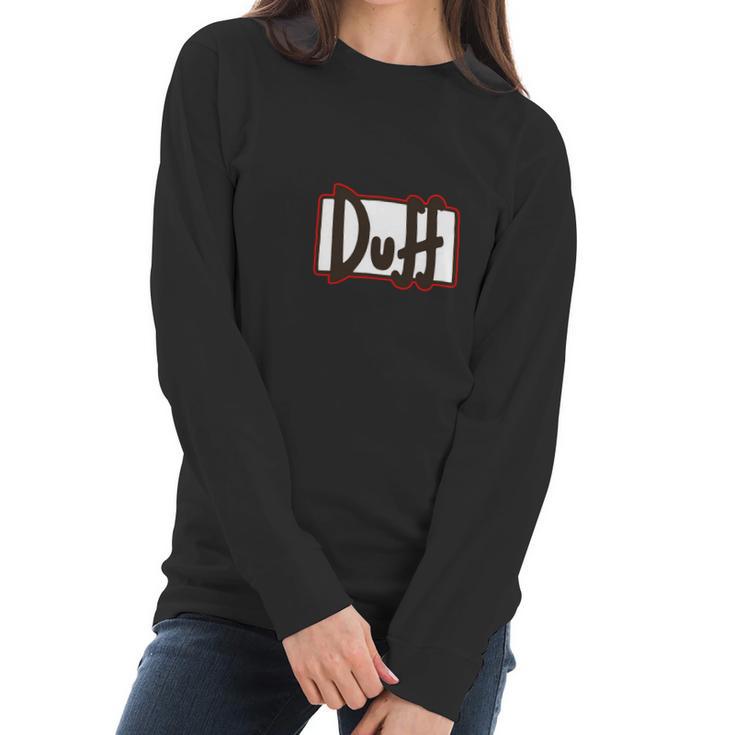 Simpsons Duff Beer Women Long Sleeve Tshirt