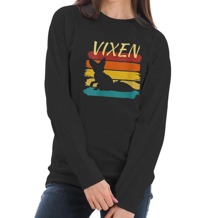 For Women Stag Vixen Women Long Sleeve Tshirt