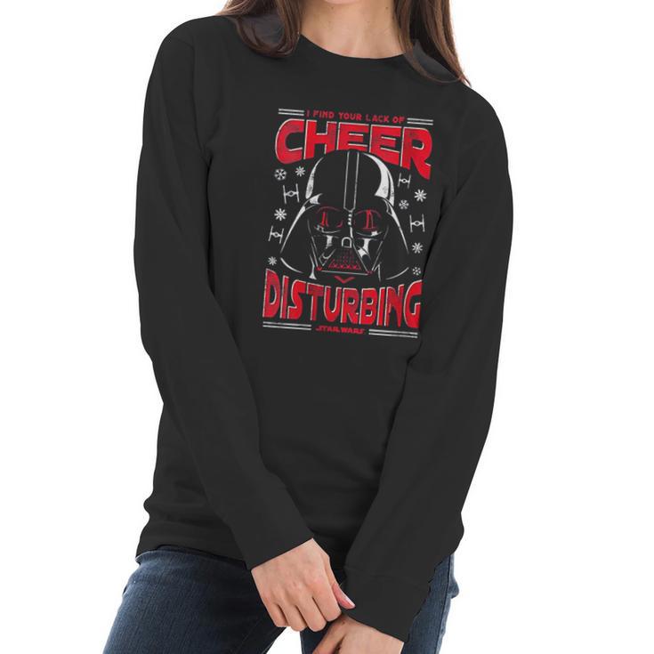 Womens Star Wars Darth Vader I Find Your Lack Of Cheer Disturbing Women Long Sleeve Tshirt