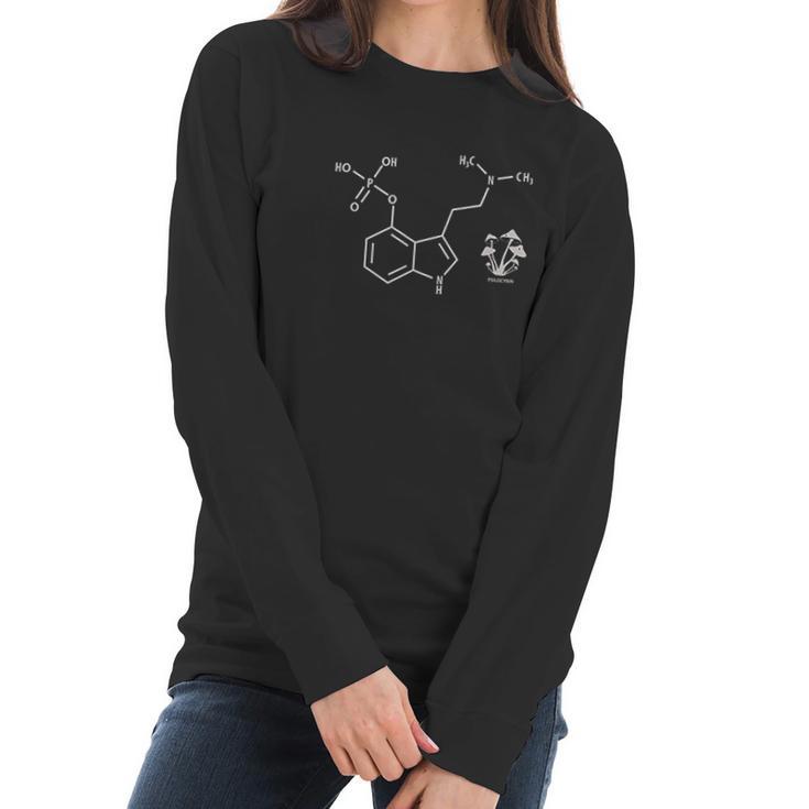 Tribal Psilocybin Chemical Formula Magic Mushrooms Mens Women Long Sleeve Tshirt