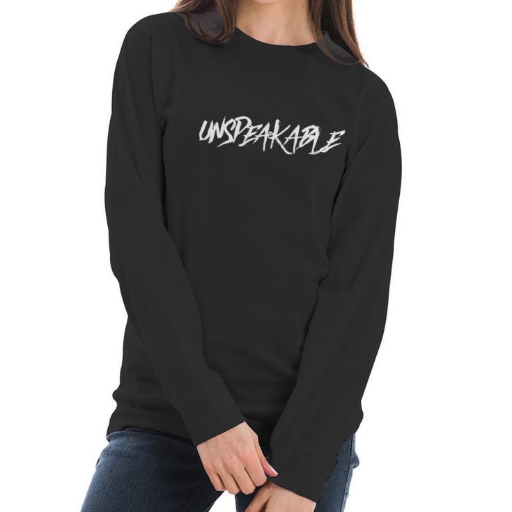 Unspeakable T-Shirt For Kids And Men And Women Women Long Sleeve Tshirt