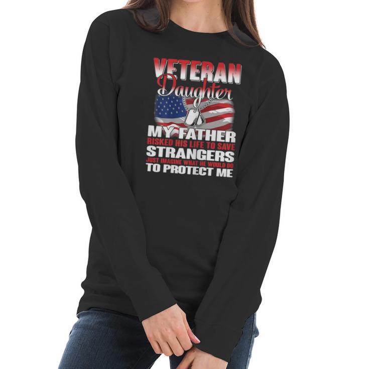 Vereran Gifts Vietnam Veteran Daughter Women Long Sleeve Tshirt