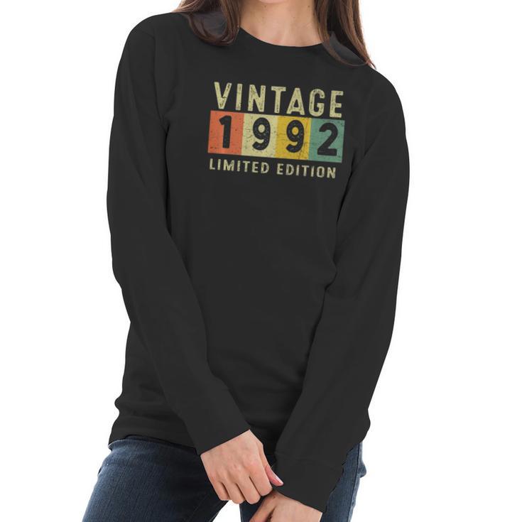 Vintage 1992 30Th Birthday 30 Years Old Gift Men Women Women Long Sleeve Tshirt