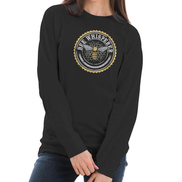 Vintage Bee Whisperer Beekeeper Pollen Honey Women Long Sleeve Tshirt