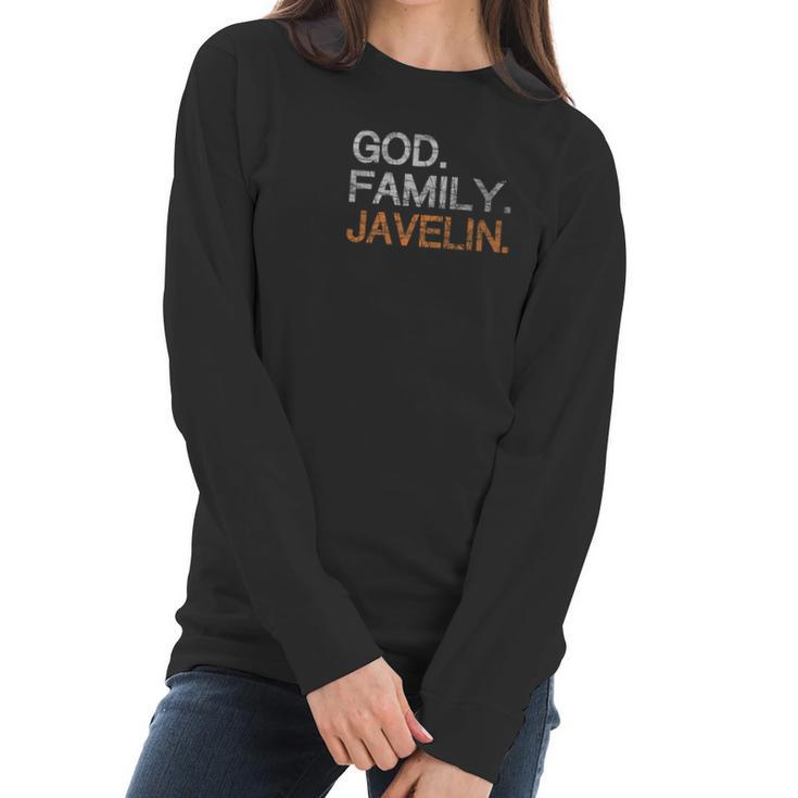 Vintage God Family Javelin Women Long Sleeve Tshirt