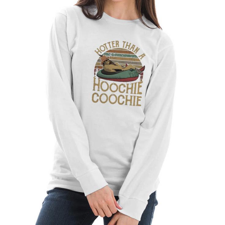 Alan Jackson Hotter Than A Hoochie Coochie Ugly Christmas Shirt Women Long Sleeve Tshirt