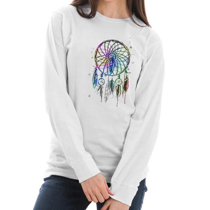 Dream Catcher Dreamcatcher  Native American Women Long Sleeve Tshirt