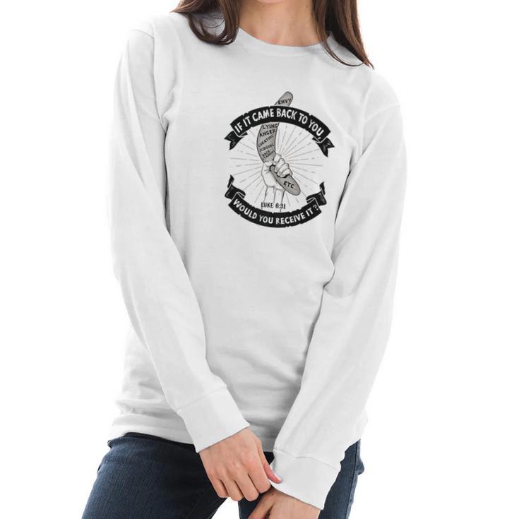 Gods Boomerang Jesus Christian Fashion Gifts Women Long Sleeve Tshirt