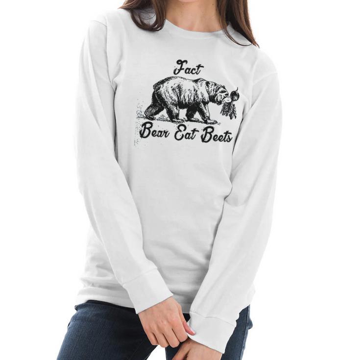 L Bear Eat Beets The Office Funny Heather Grey Men Women Long Sleeve Tshirt