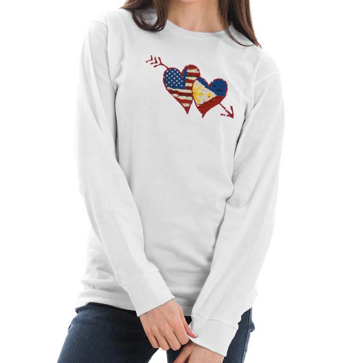 I Love My Pinay Wife Filipina Philippines Pride Women Long Sleeve Tshirt