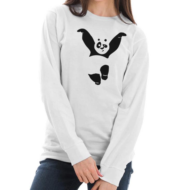 Panda Kung Fu Women Long Sleeve Tshirt