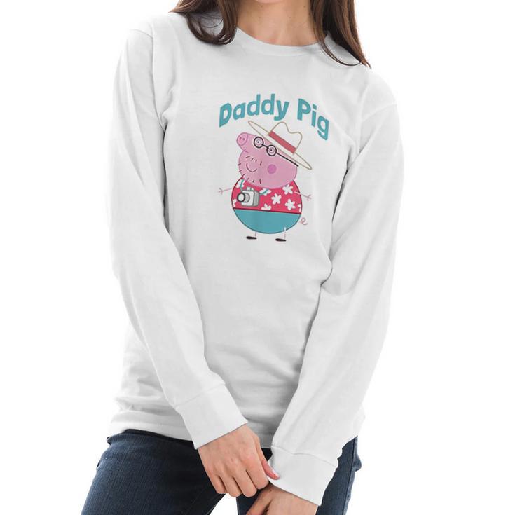 Peppa Pig Daddy Pig Best Christmas Gifts For Dad Women Long Sleeve Tshirt