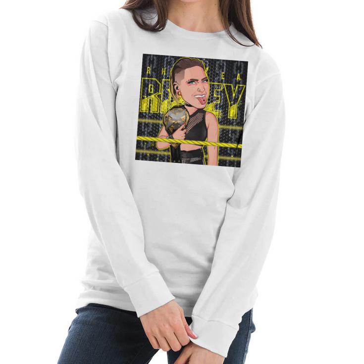 Rhea Ripley Nxt Womens Champ T-Shirt Women Long Sleeve Tshirt