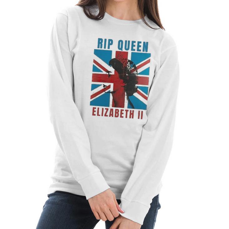 RIP Queen Elizabeth II United Kingdom 1926-2022 Men Women T-Shirt Graphic Print Casual Unisex Tee Women Long Sleeve Tshirt