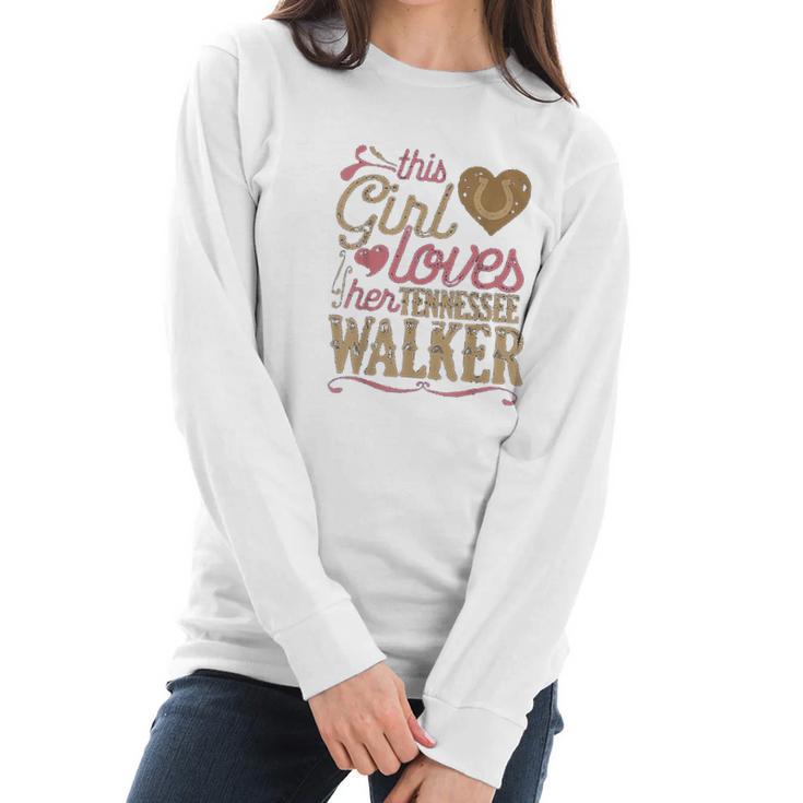 Tennessee Walker Horse Gift Walking Women Long Sleeve Tshirt