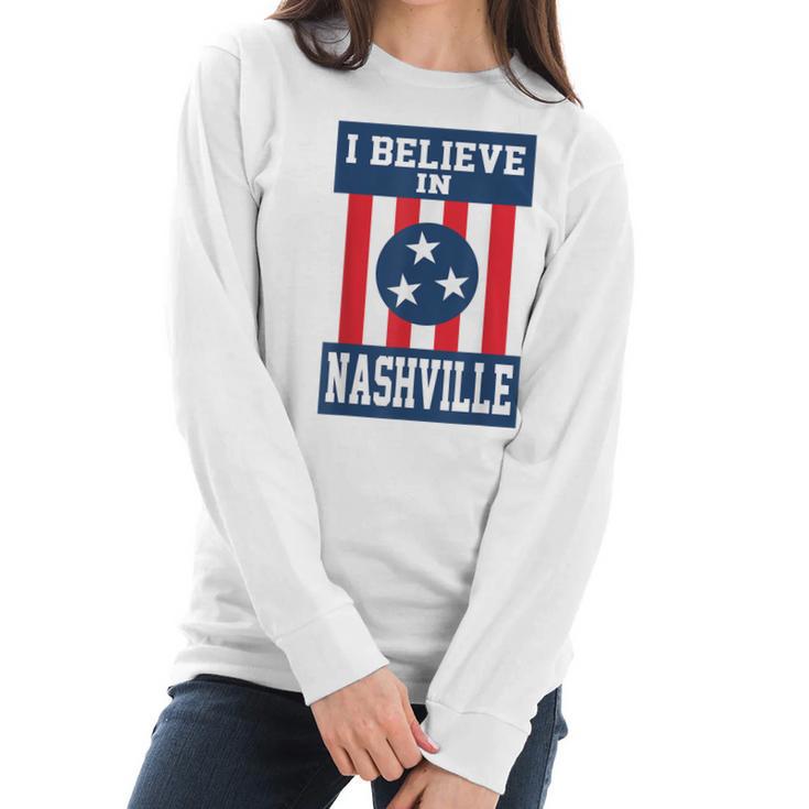 Tornado Nashville Strong I Believe In Tennessee  Men Women T-Shirt Graphic Print Casual Unisex Tee Women Long Sleeve Tshirt