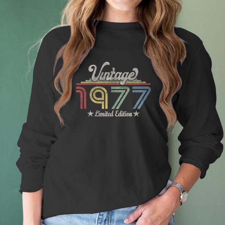 1977 Vintage Limited Edition Born 1977 Gift For Men Women Women Long Sleeve Tshirt