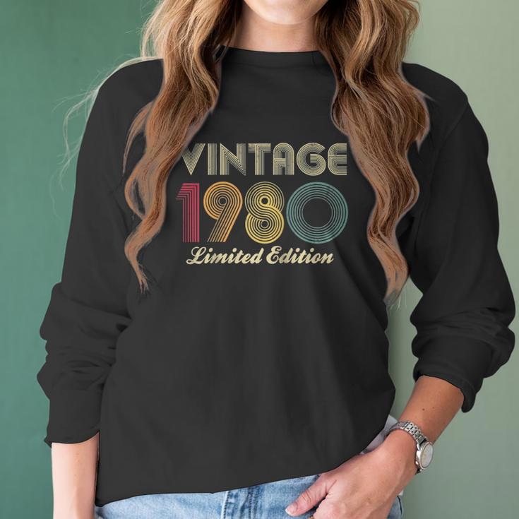 1980 40Th Birthday Gift Vintage Limited Edition Men Women Raglan Baseball Tee Women Long Sleeve Tshirt