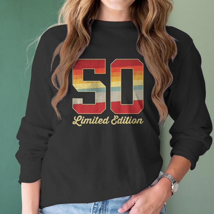 50Th Birthday Vintage Limited Edition 1972 50 Years Old Men Women Long Sleeve Tshirt