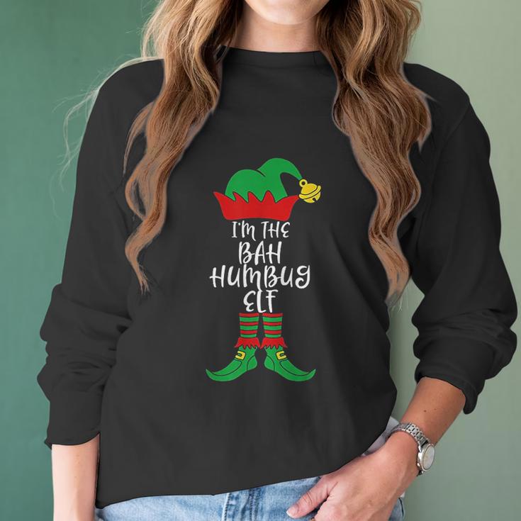 I Am The Bah Humbug Elf Matching Family Christmas Costume Women Long Sleeve Tshirt